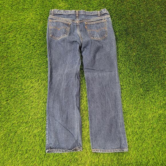 Vintage LEVIS 517 Bootcut Jeans 38x31 Dark-Wash - Picture 2 of 16